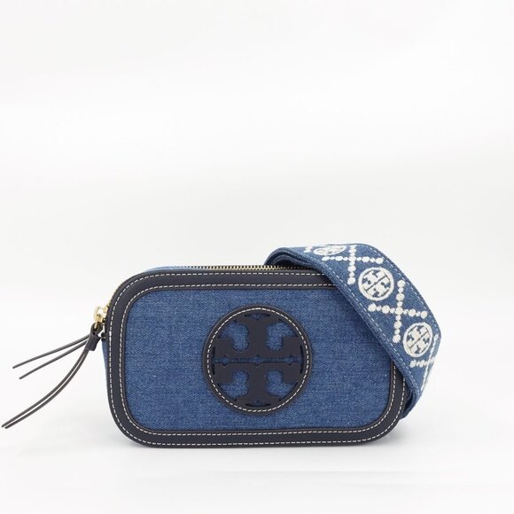Tory Burch Miller Denim Mini Crossbody Bag Denim Multi OS - Picture 6 of 16